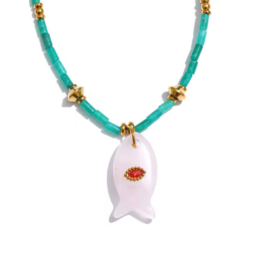 Fishy necklace Rose
