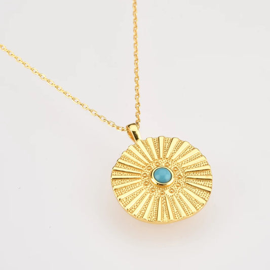 Coin Turquoise Necklace