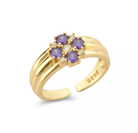 Flower Ring Purple